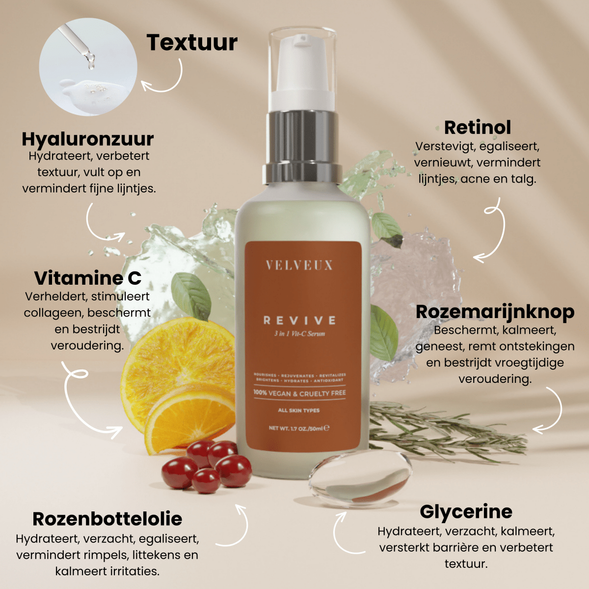 Daily DAY routine - 6 - staps ochtend/dag skincare routine - VelveuxNL - 8720865759562 - Vegan en Natuurlijke skincare routine's