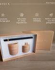 Geurkaars en geurstokjes home decoratieset | Vanille - Velveux - 8720865759586 - Vegan en Natuurlijke skincare routine's