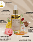 Velveux Geschenkset - Vanille Geurkaars set met rozenolie en haarband - VelveuxNL - 8720865759593 - Vegan en Natuurlijke skincare routine's