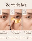 Golden eyes - Collageen oogmaskers - VelveuxNL - 8720256752028 - Vegan en Natuurlijke skincare routine's