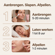 Aanbrengen. Slapen. Afpellen. - in drie stappen