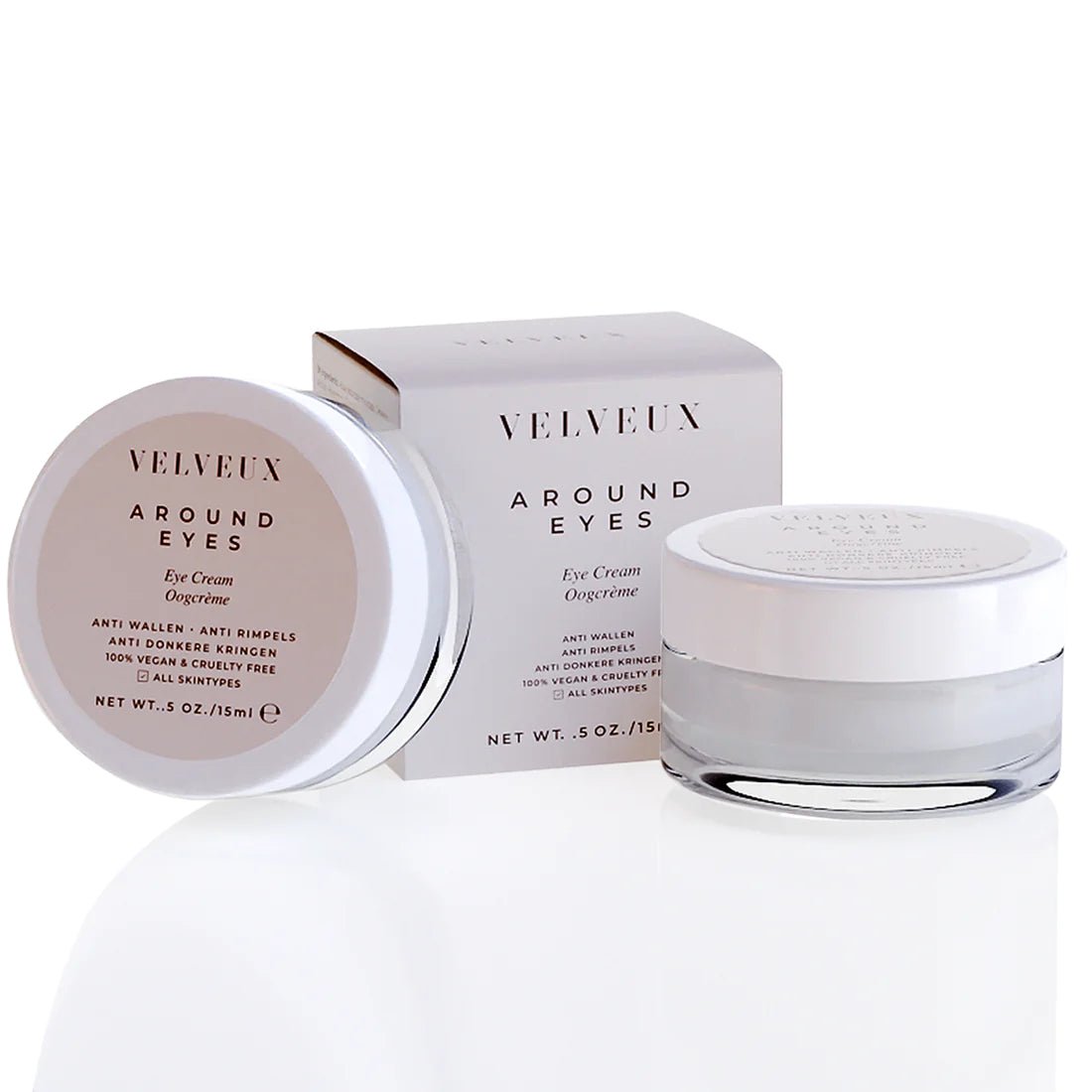Oogcrème tegen wallen en oogzakjes | best getest 2024 | 1+1 Gratis - VelveuxNL - 8720865759180 - Vegan en Natuurlijke skincare routine&#39;s