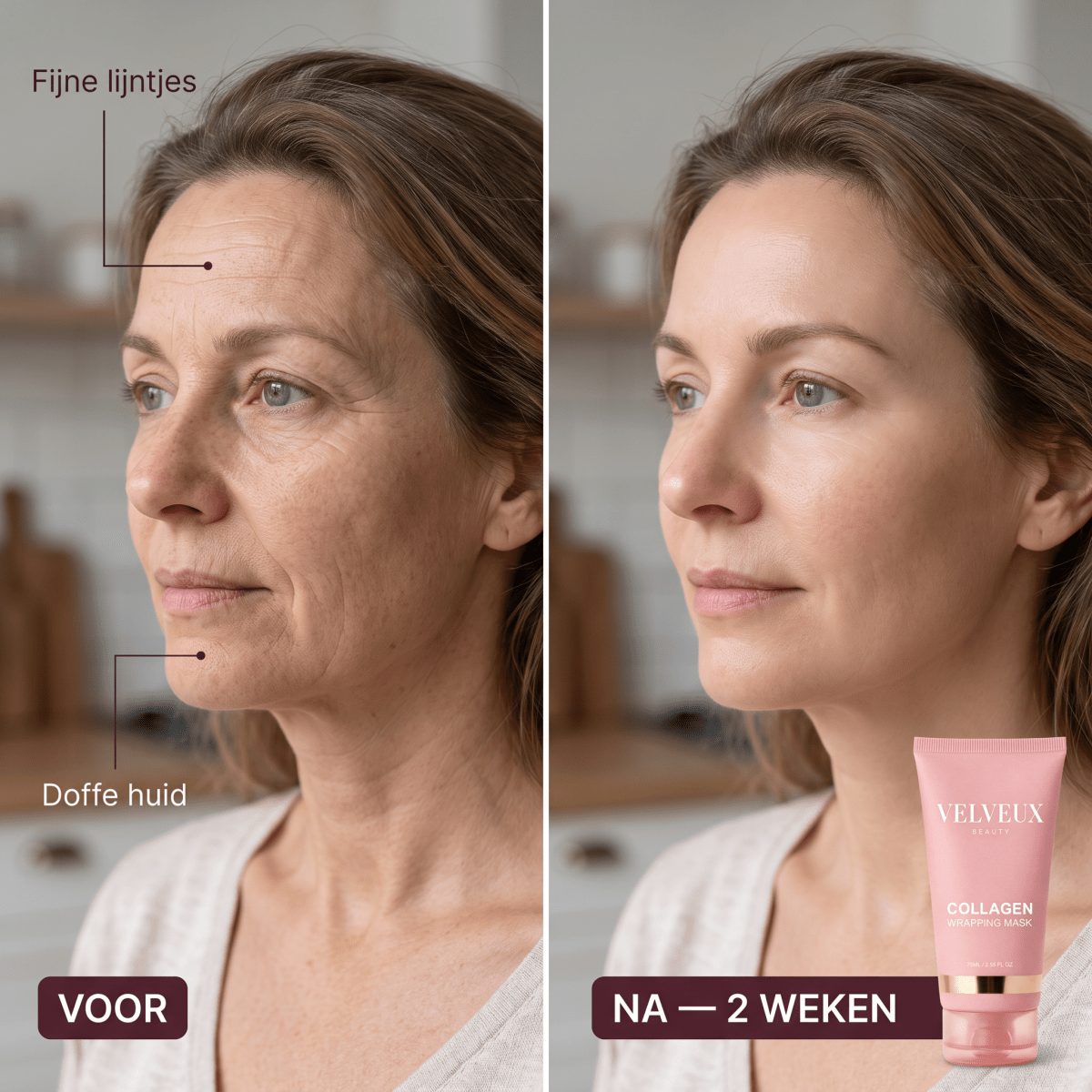 Velveux Bio collageen masker - VelveuxNL - VLV-BCM-01 - Vegan en Natuurlijke skincare routine's