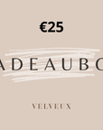 Velveux online Cadeaubon / Cadeaukaart - Velveux - Vegan en Natuurlijke skincare routine's