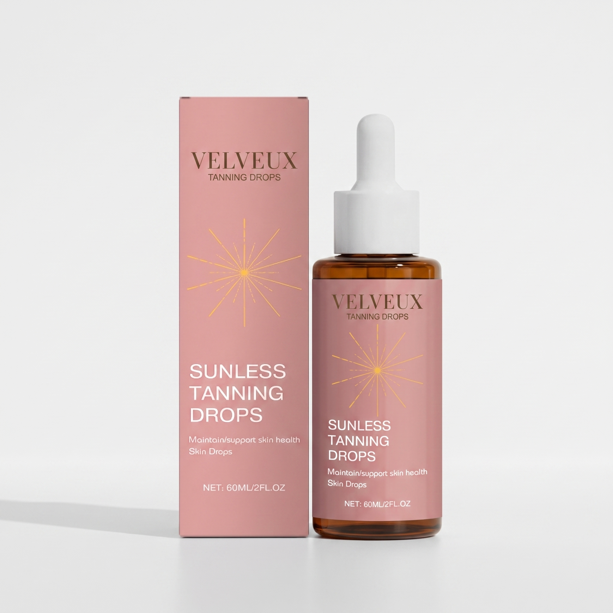 Velveux tanning drops 3.0 — flesje met druppelaar